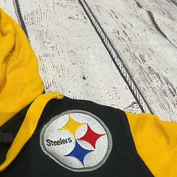 Women's Pittsburgh Steelers NFL Football Hooded Pullover Sweatshirt - Picture 3 of 6